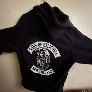 Arctic Drift Cross Fleece Black Hoodie